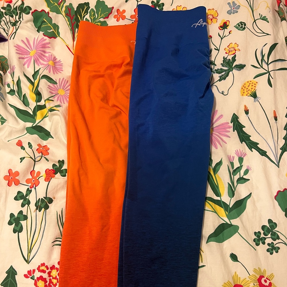 2x Alphalete Ombré Seamless Leggings